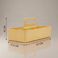 Beige Multi Organiser With 6 Compartments By Zodiya