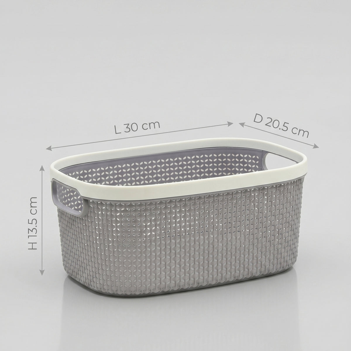 Grey Multi Purpose Organiser Basket By Zodiya