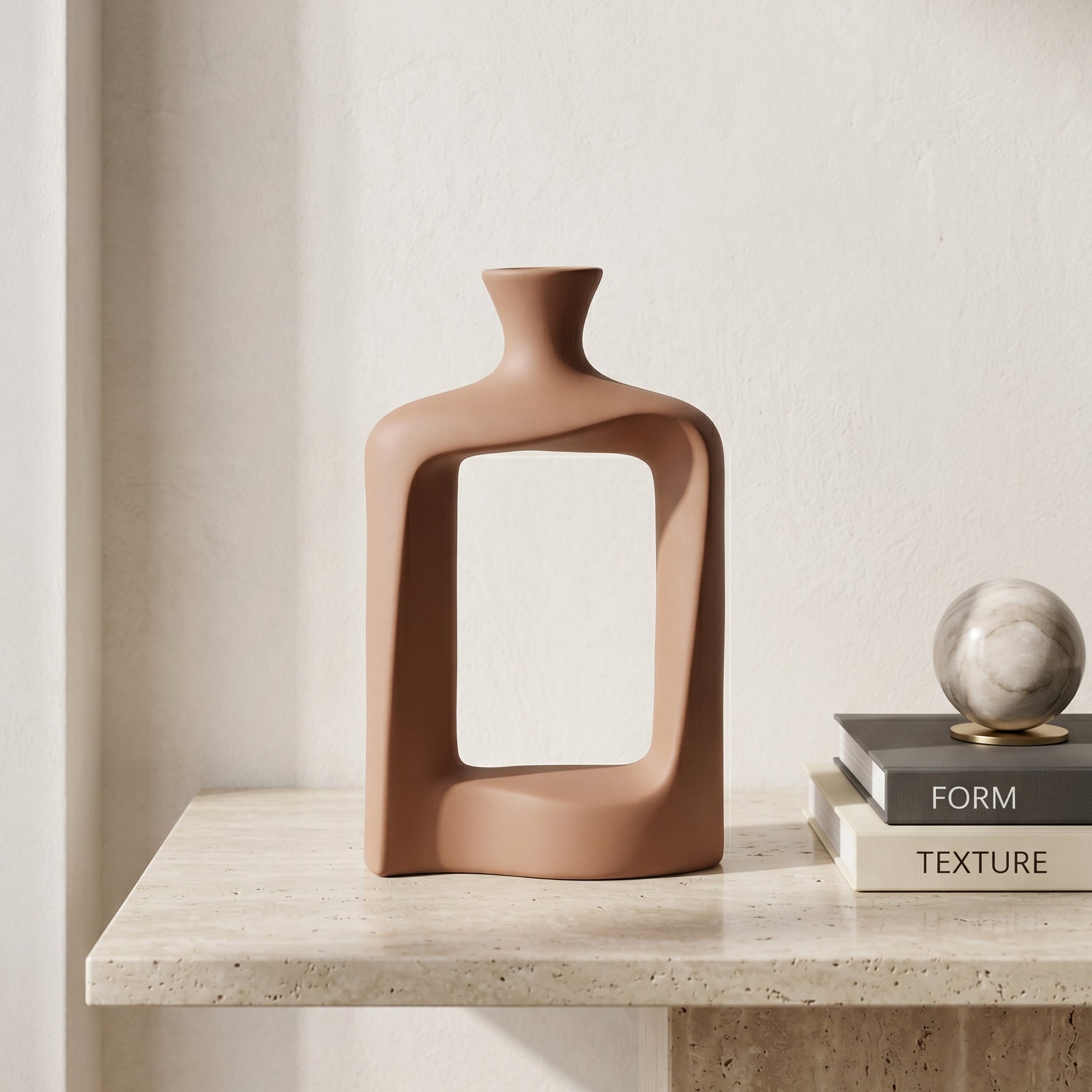Mauve Ceramic Vase By Zodiya-1