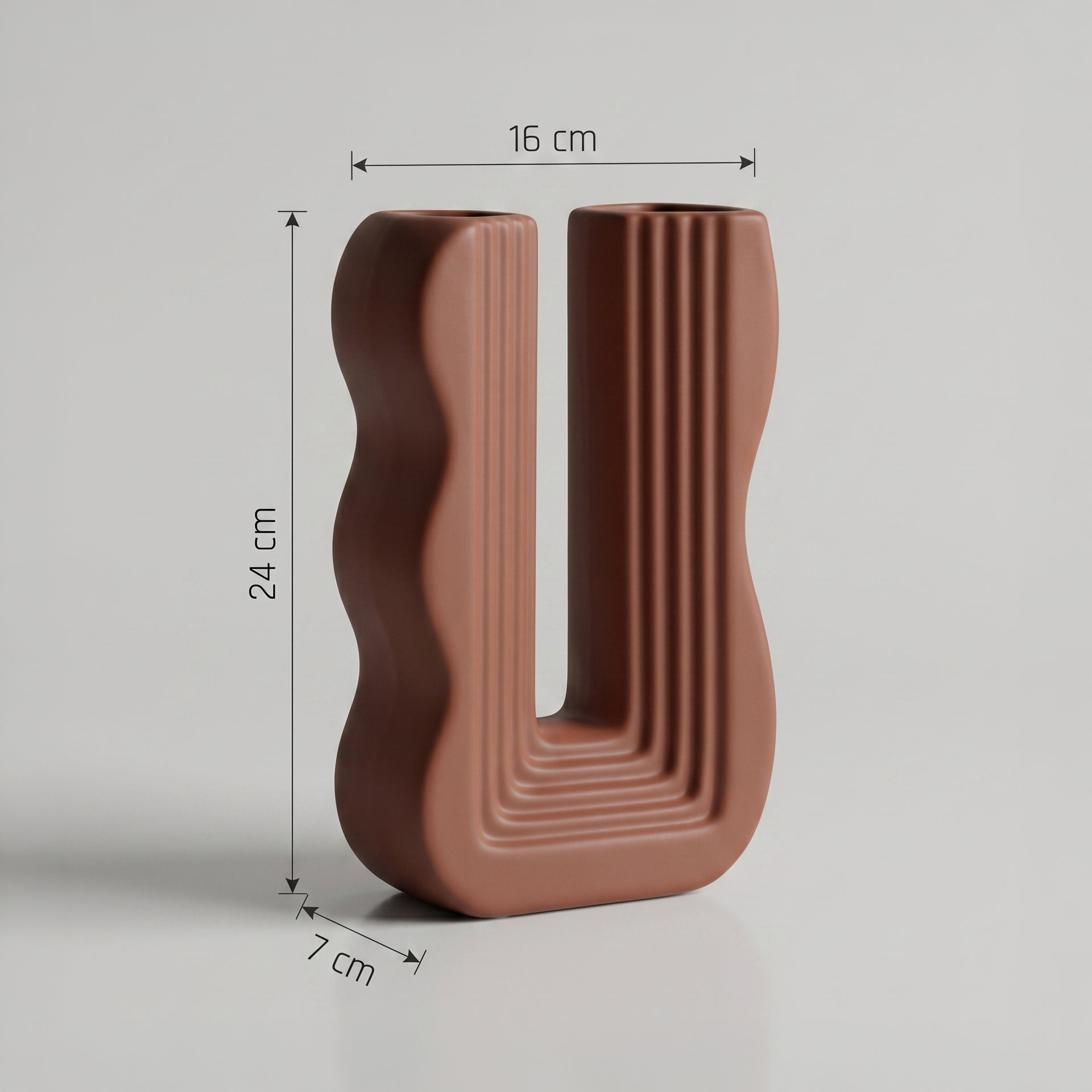 Mauve Ceramic Vase By Zodiya