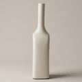 Cream Center Cutout Ceramic Flower Vase by Zodiya