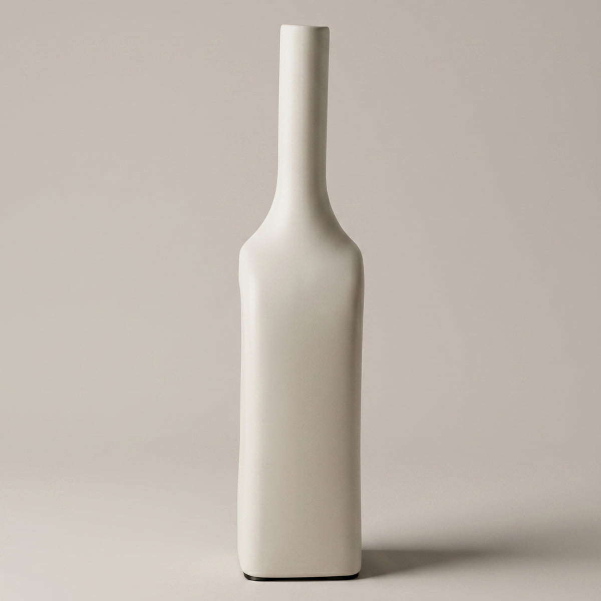 Cream Center Cutout Ceramic Flower Vase by Zodiya