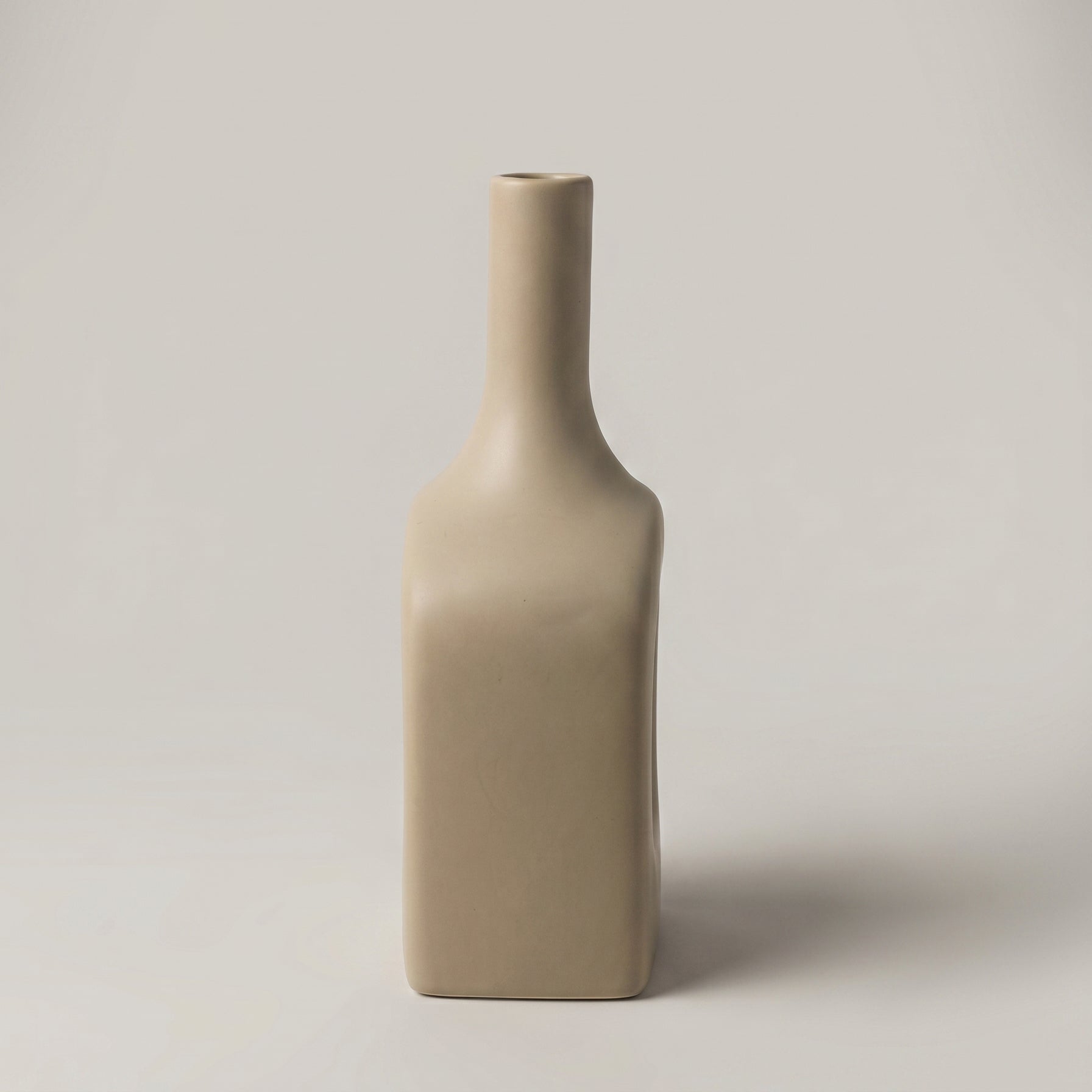 Mauve cream Ceramic Vase By Zodiya-3