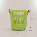 Green Plastic Laundry Basket By Zodiya