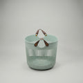 Grey Plastic Laundry Basket By Zodiya