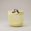 Beige Plastic Laundry Basket (medium) by Zodiya