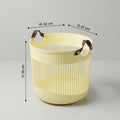 Beige Plastic Laundry Basket (medium) by Zodiya
