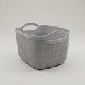 Grey Multipurpose Organiser Basket with Handles By Zodiya