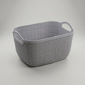 Grey Multipurpose Organiser Basket with Handles By Zodiya