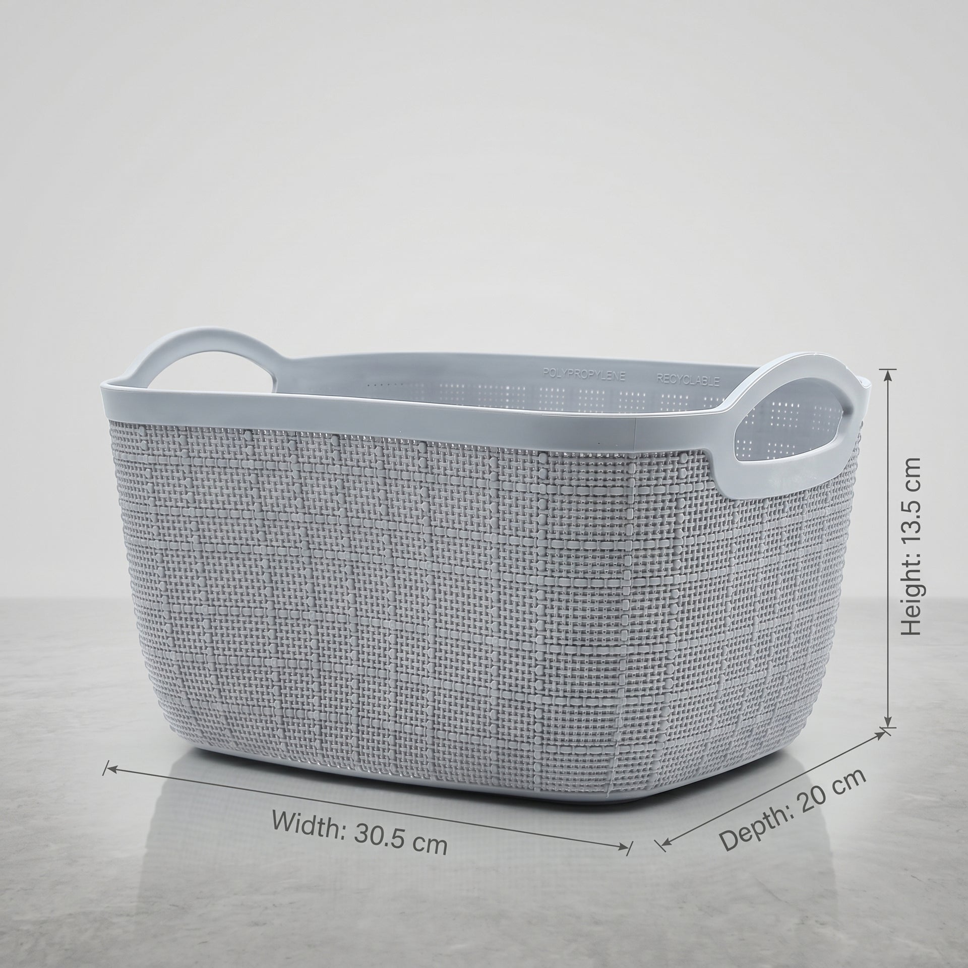 Grey Multipurpose Organiser Basket by Zodiya