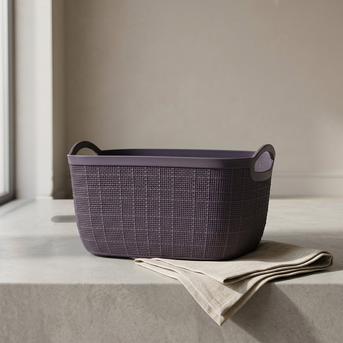 Purple Multipurpose Organiser Basket by Zodiya