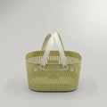 Beige Multipurpose Organiser Basket with Handle by Zodiya