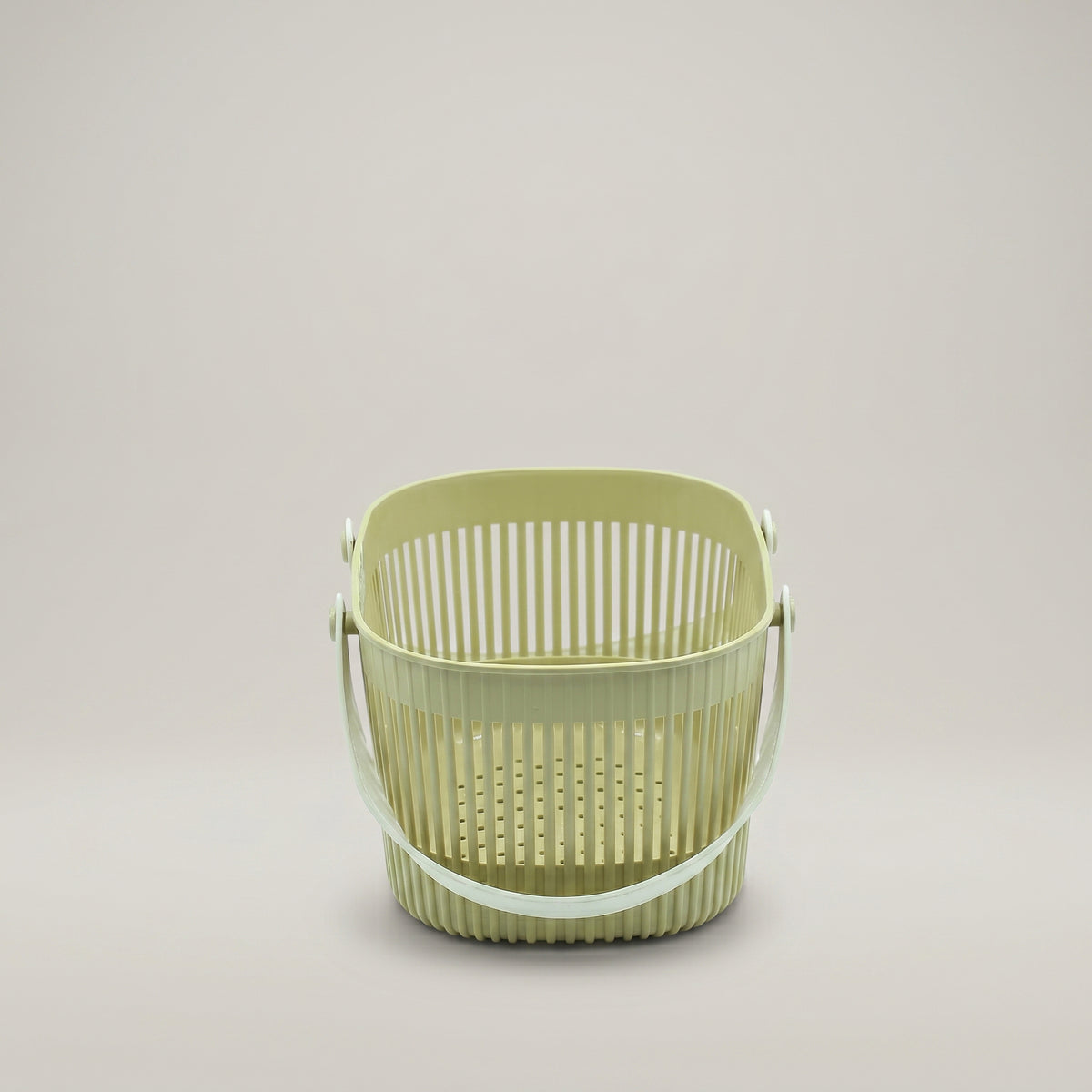Beige Multipurpose Organiser Basket with Handle by Zodiya