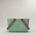 Green Multipurpose Organiser Basket with Handle by Zodiya