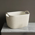 White Multipurpose Storage Basket by Zodiya
