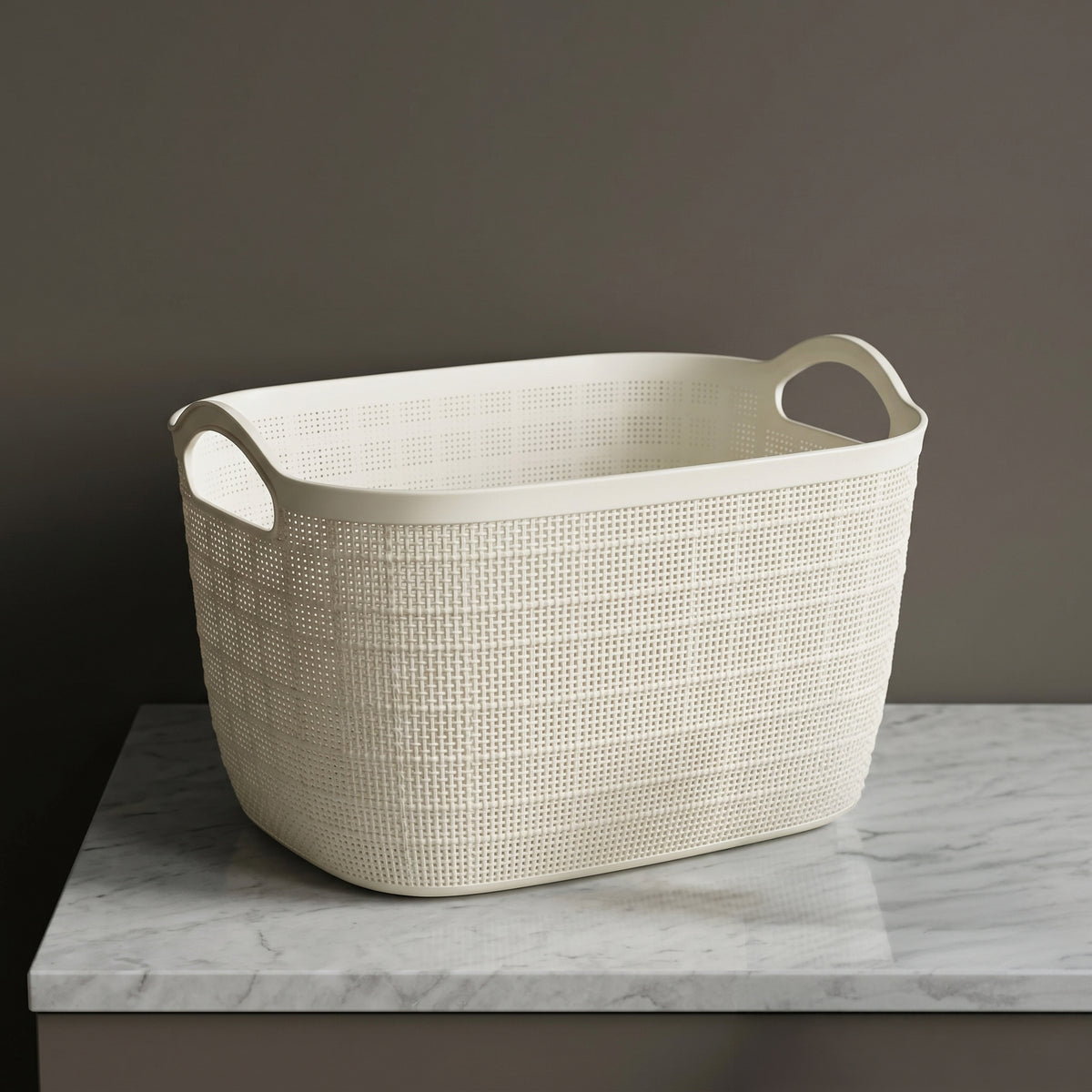 White Multipurpose Storage Basket by Zodiya