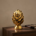 Gold Polished Pinecone Finial Ceramic Vase by Zodiya