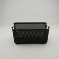 Black Multipurpose Storage Basket with Wooden Handle by Zodiya
