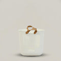 White Plastic Laundry Basket by Zodiya