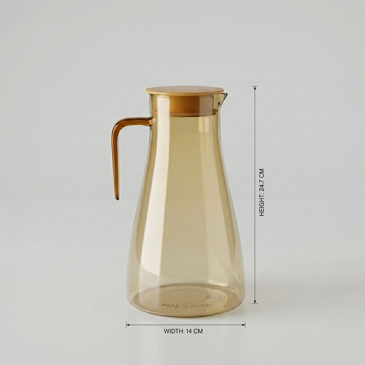 Orange Glass Water Jug by Zodiya