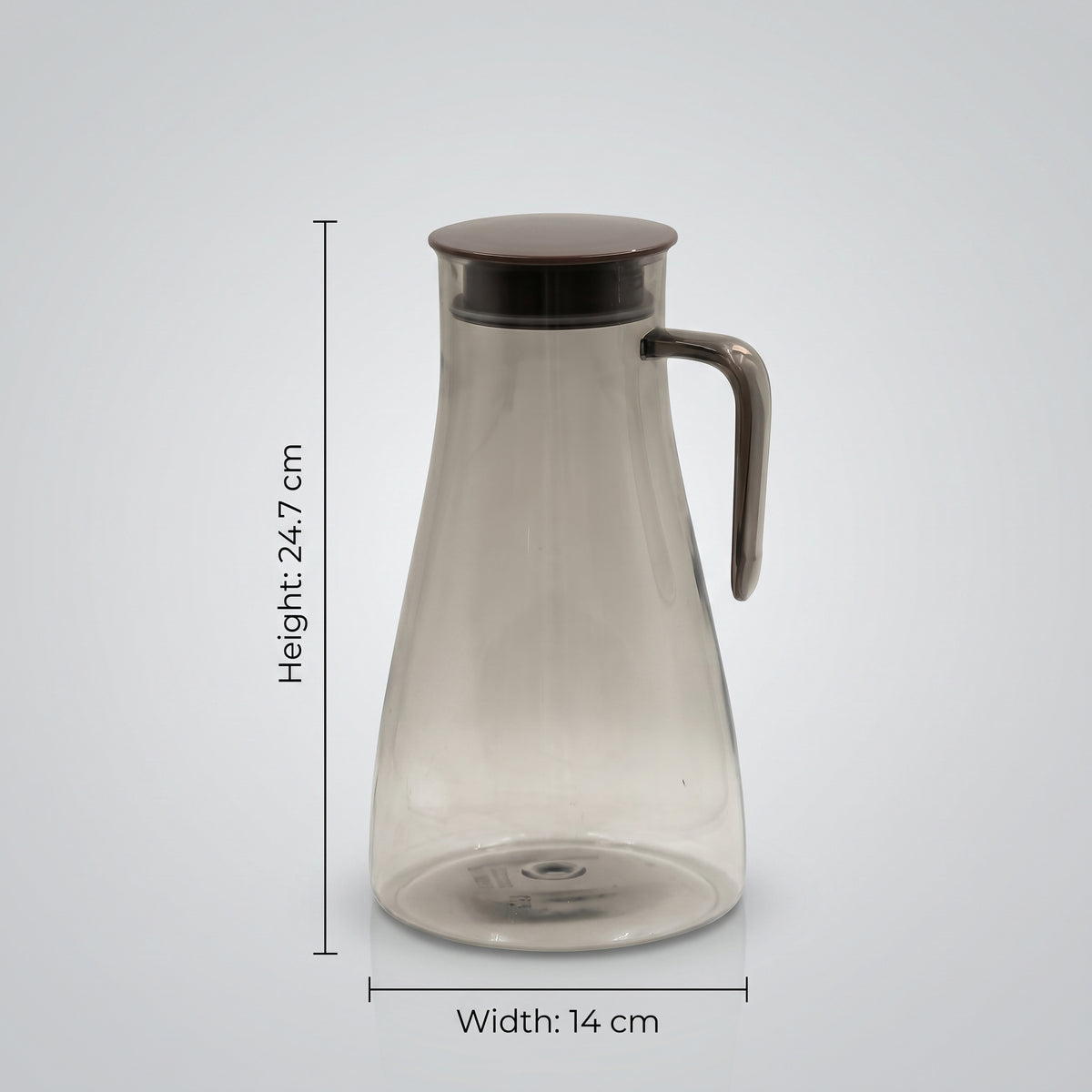 Black Glass Water Jug by Zodiya