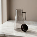 Black Glass Water Jug by Zodiya