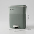 Grey Trash Bin with Pedal By Zodiya