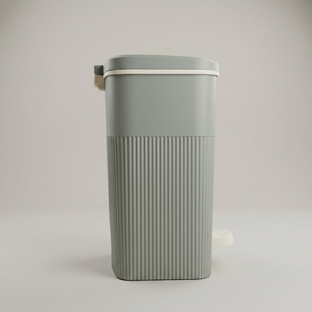 Grey Trash Bin with Pedal By Zodiya