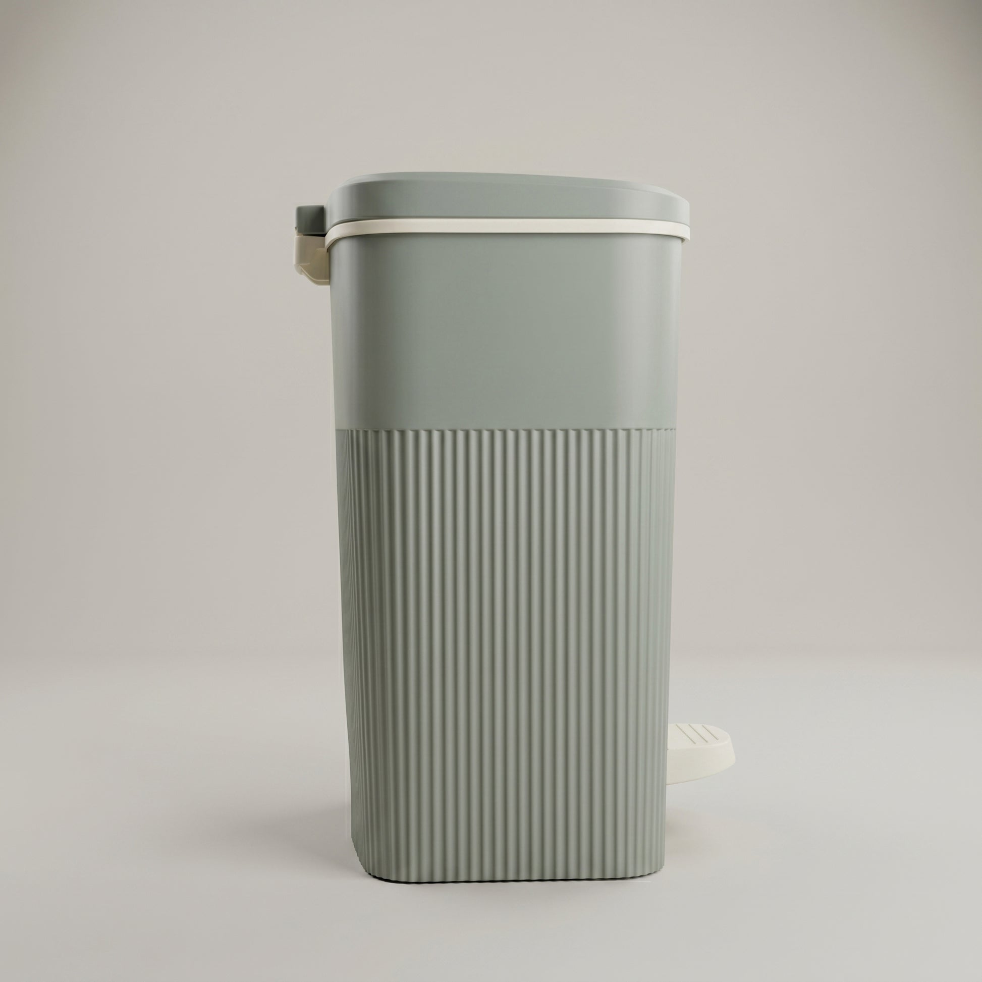 Grey Trash Bin with Pedal By Zodiya-4