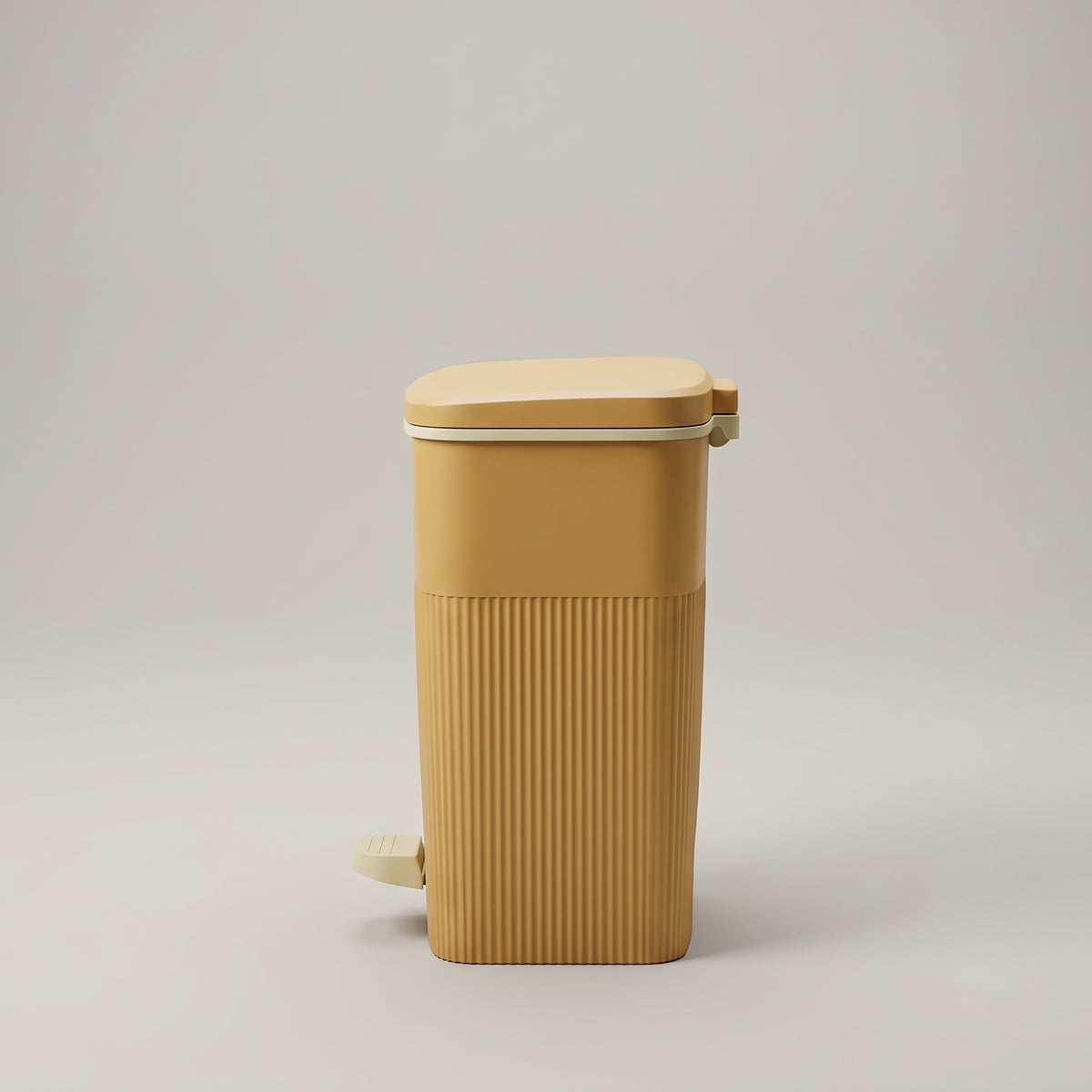 Orange Trash Bin with Pedal by Zodiya