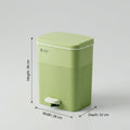 Green Trash Bin with Pedal by Zodiya