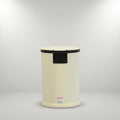 Cream Trash Bin by Zodiya