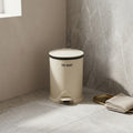 Beige Trash Bin by Zodiya