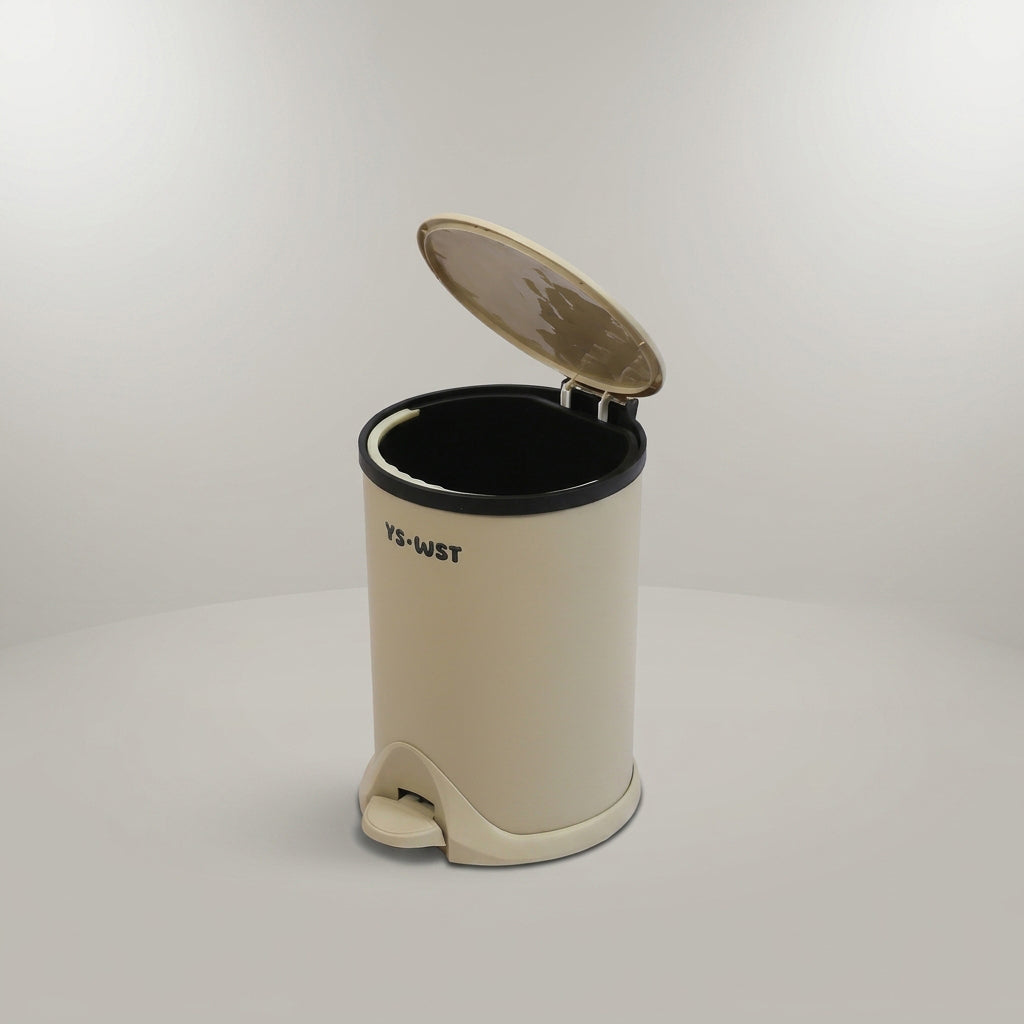 Beige Trash Bin by Zodiya