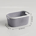 Grey Multipurpose Organiser Basket by Zodiya