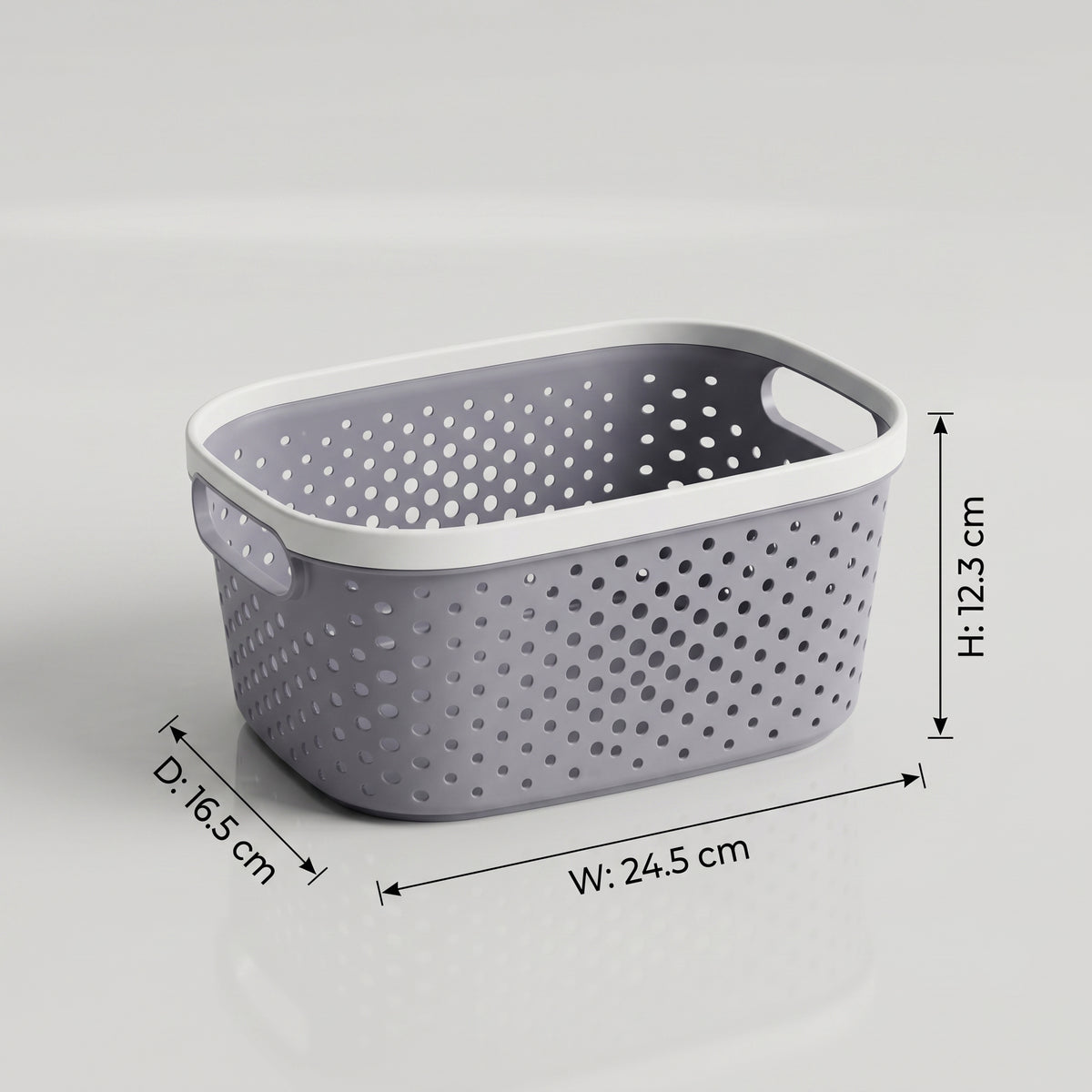 Grey Multipurpose Organiser Basket by Zodiya