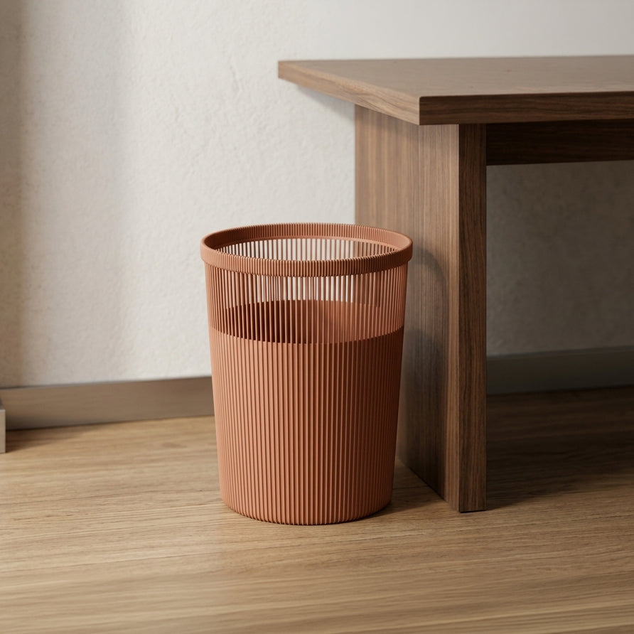 Brown Trash Can by Zodiya