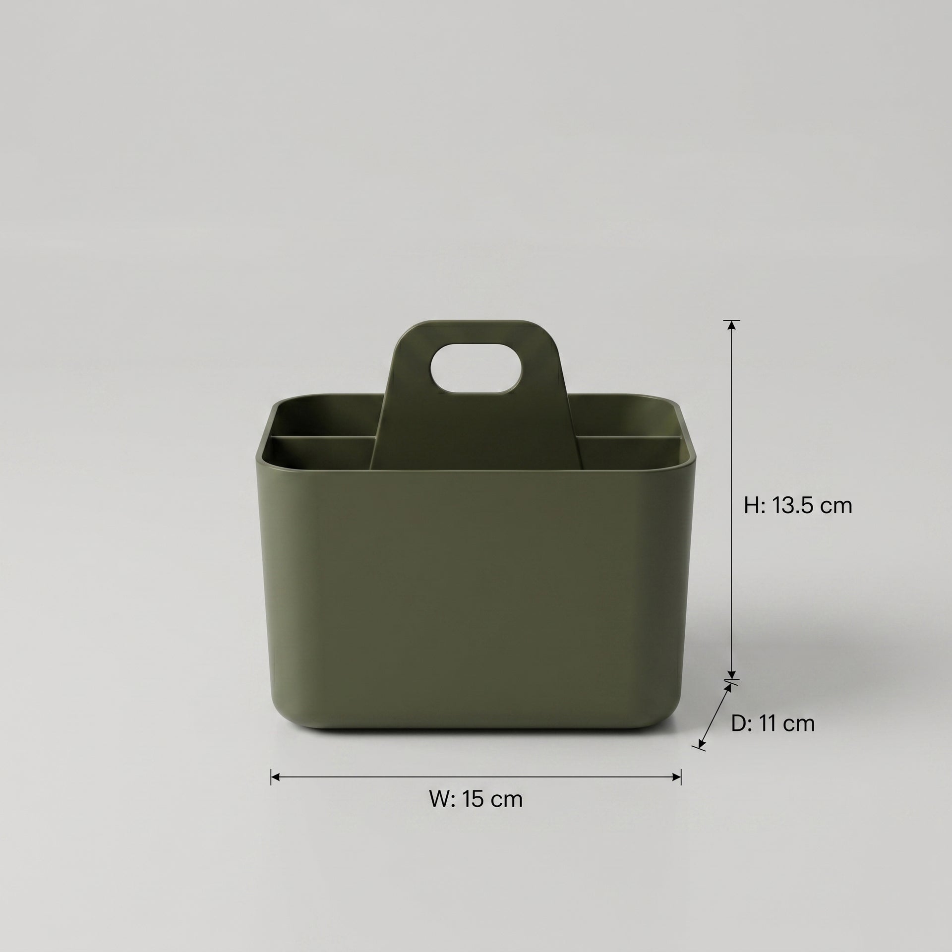 Grey 4 compartments Bathroom Organizer by Zodiya
