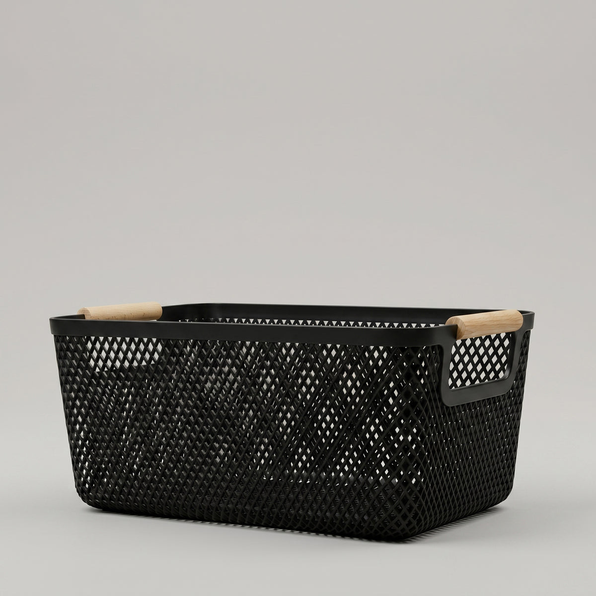 Black Multipurpose Metal Organiser Basket by Zodiya