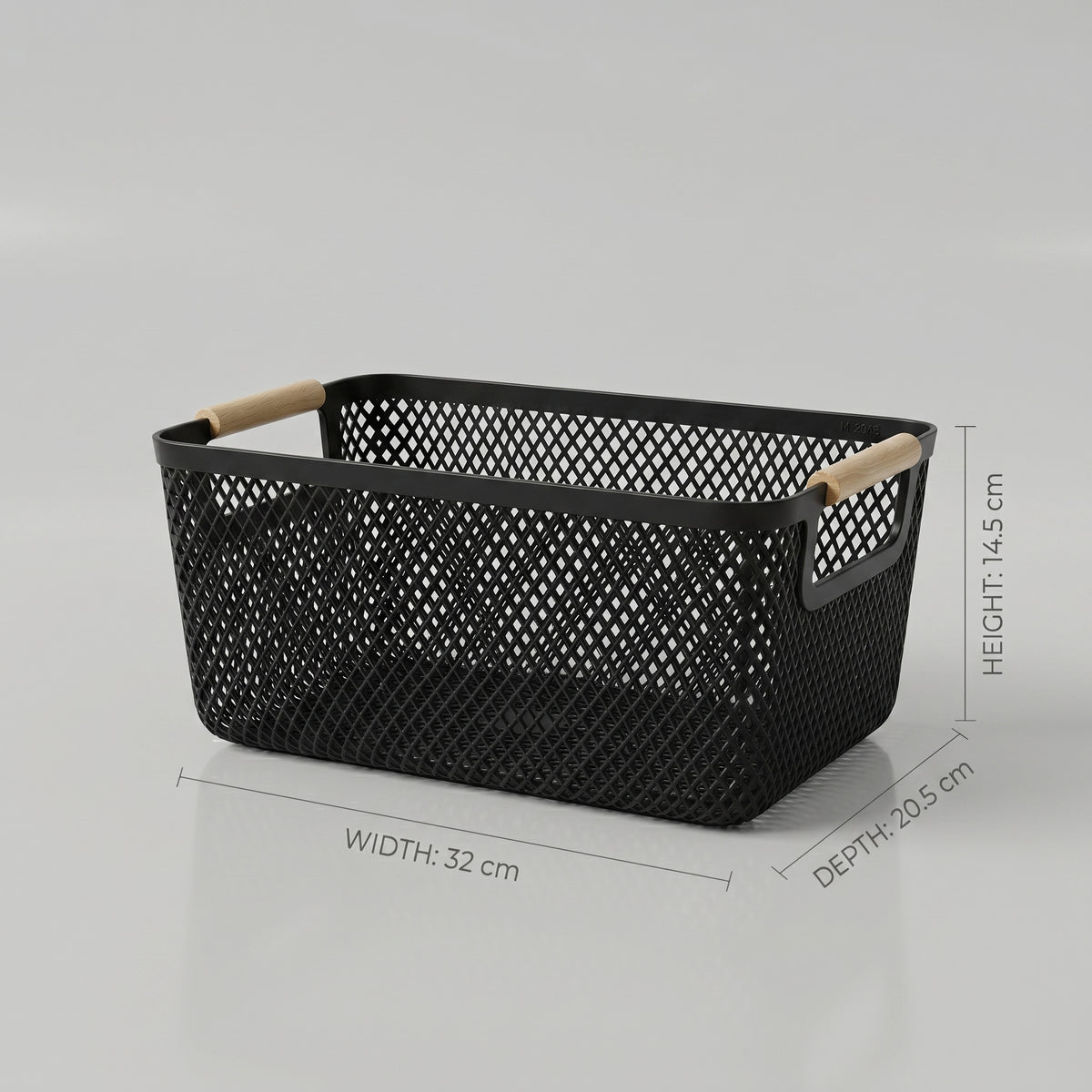 Black Multipurpose Metal Organiser Basket by Zodiya