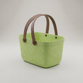 Pista Green Multipurpose Organiser Basket with Handle by Zodiya