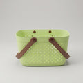 Pista Green Multipurpose Organiser Basket with Handle by Zodiya