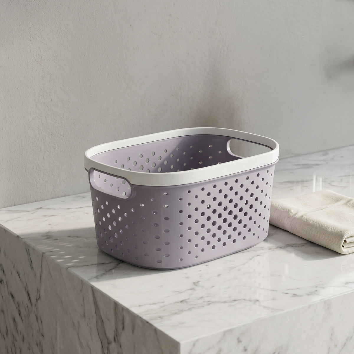 Purple Small Multipurpose Organiser Basket by Zodiya