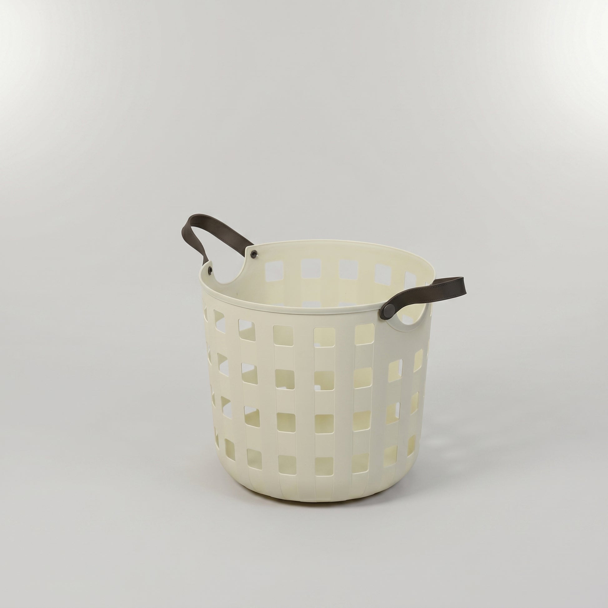 Medium Cream Laundry Basket by Zodiya-3