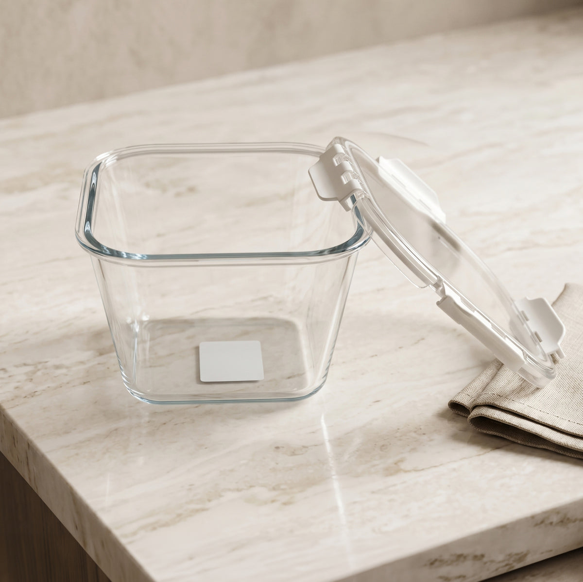 1800 ml Glass Food Storage Container Box by Zodiya