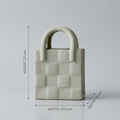 Sage Green Ceramic Handbag Vase by Zodiya