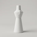 White Ceramic Flower Vase with Handles by Zodiya