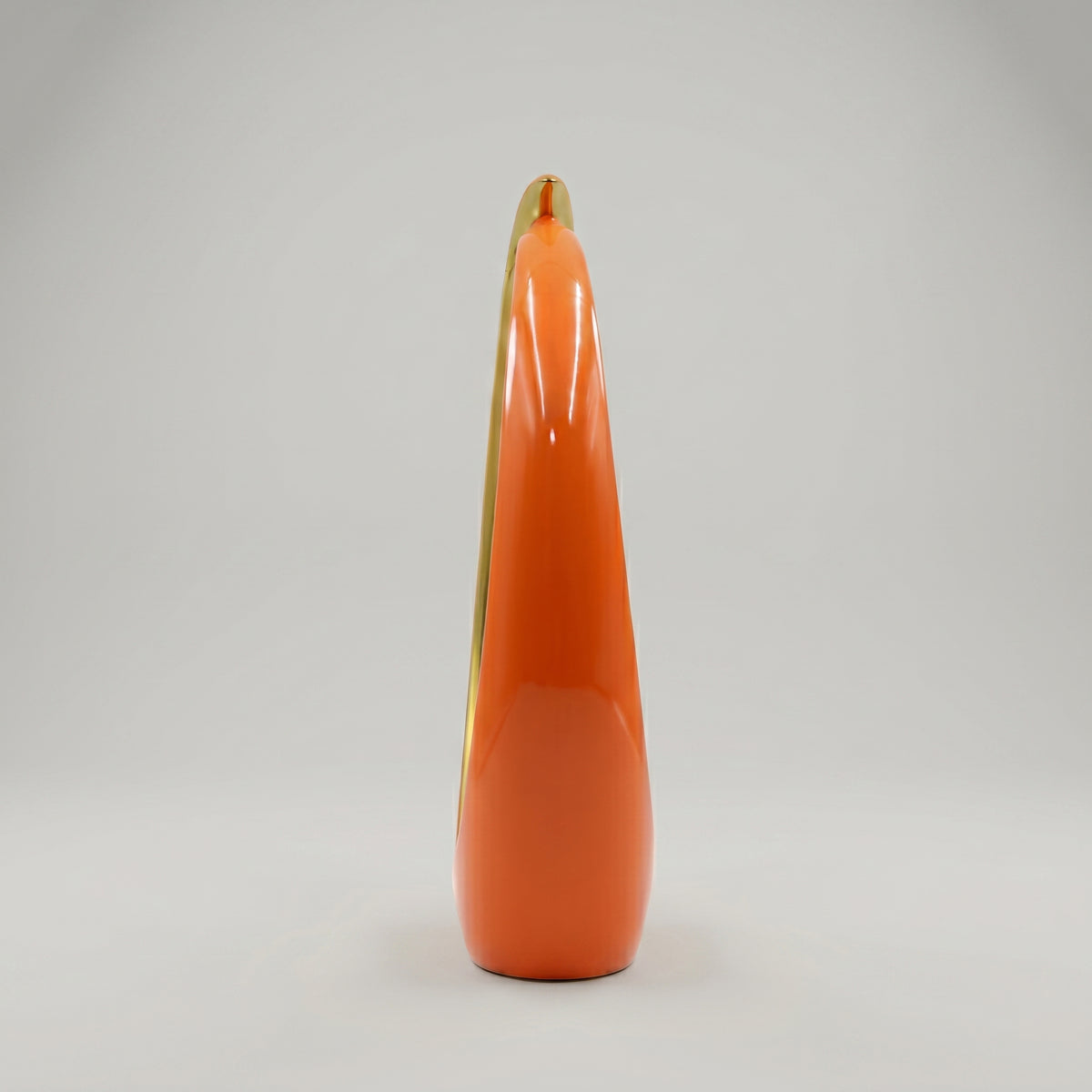 Terracotta & Gold Ceramic Heart Shape Decor by Zodiya