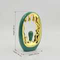 Emerald Green & Gold Ceramic Table Decor by Zodiya