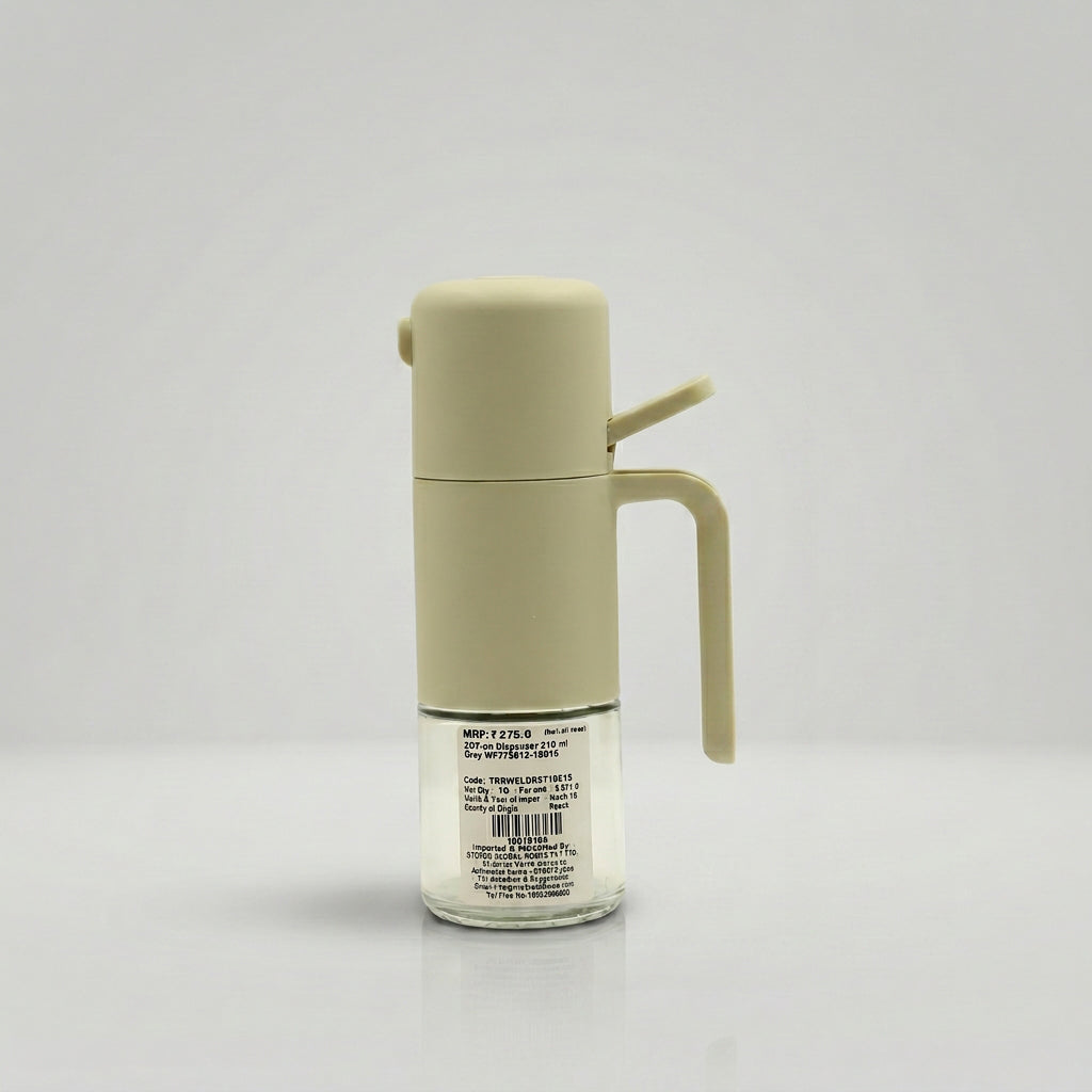 Grey 210 ml Oil Dispenser Bottle by Zodiya